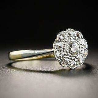 Vintage Style Diamond Cluster Ring