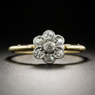 Vintage Style Diamond Cluster Ring