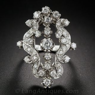 Vintage Style Diamond Dinner Ring