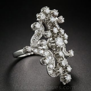Vintage Style Diamond Dinner Ring