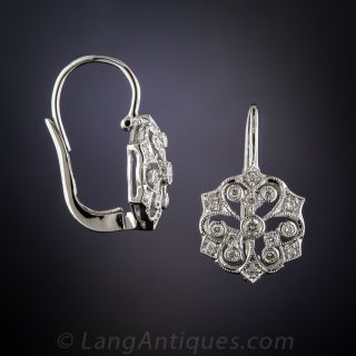 Vintage Style Diamond Earrings