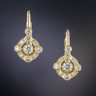Vintage Style Diamond Earrings