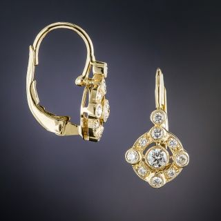 Vintage Style Diamond Earrings