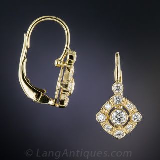Vintage Style Diamond Earrings