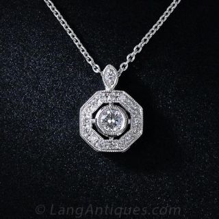Vintage Style Diamond Pendant