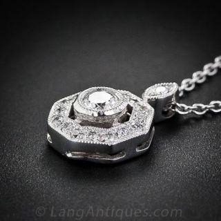 Vintage Style Diamond Pendant