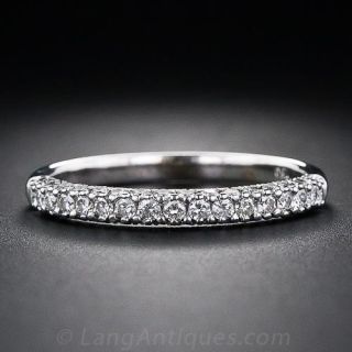 Vintage Style Diamond Wedding Band