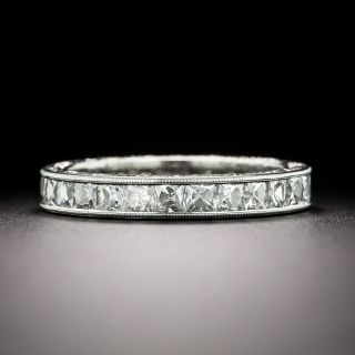Vintage Style French-Cut Diamond Eternity Band, Size 7 - 5