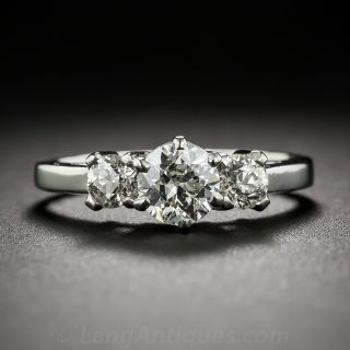 Vintage Three-Stone Diamond Engagement Ring