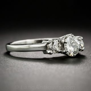 Vintage Three-Stone Diamond Engagement Ring
