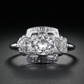 Vintage Three Stone Diamond Ring