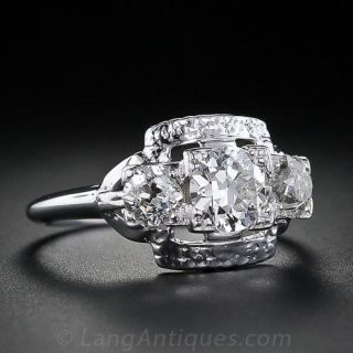 Vintage Three Stone Diamond Ring