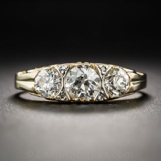 Vintage Three-Stone Diamond Ring