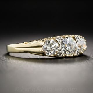 Vintage Three-Stone Diamond Ring