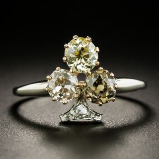 Estate Tri-Color Diamond Ring - 3