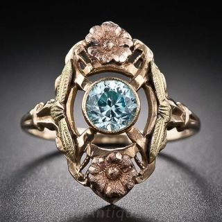 Vintage Tri-Color Zircon Ring