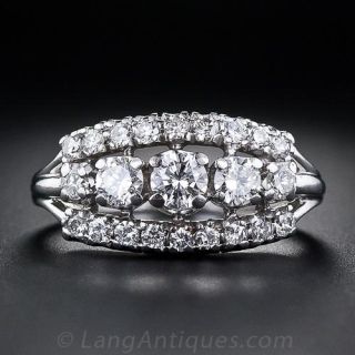 Vintage Triple Band Diamond Ring