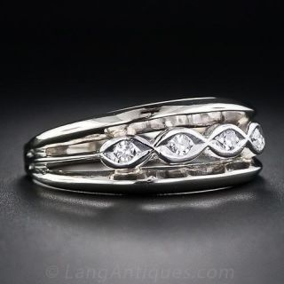 Vintage Triple Band with Diamonds 