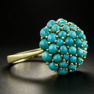 Vintage Turquoise Cluster Ring 