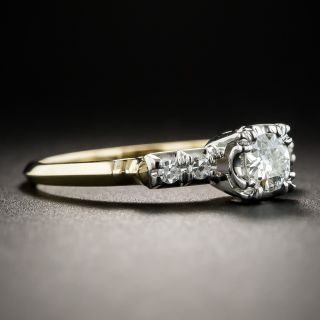 Vintage Two-Tone .31 Carat Diamond Engagement Ring by Granat Brothers 