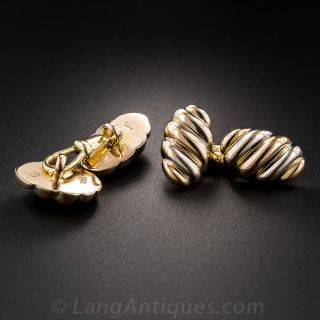 Vintage Two-Tone Gold Cufflinks
