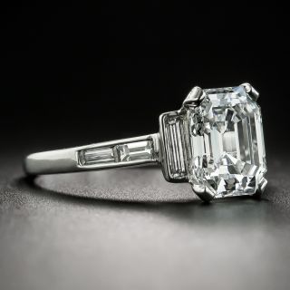 Vintage Van Cleef and Arpels 2.48 Carat Emerald Cut Diamond Ring - GIA D VVS2