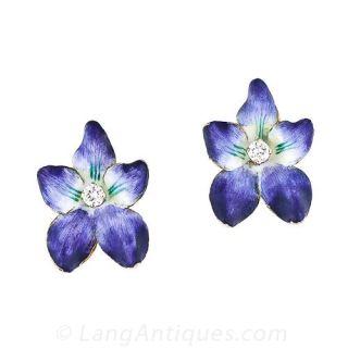 Vintage Violet Earrings