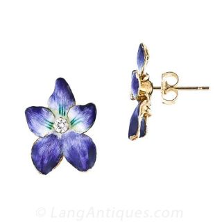 Vintage Violet Earrings