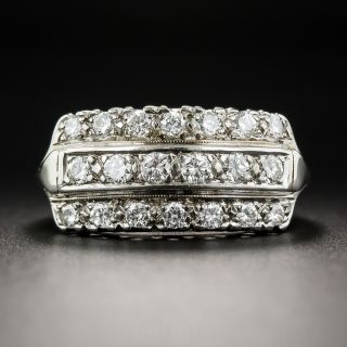 Vintage Wide Diamond Band
