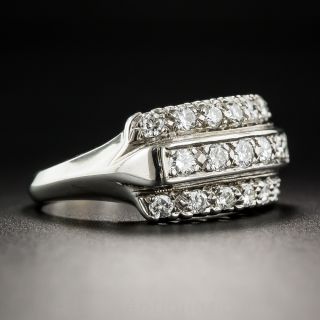 Vintage Wide Diamond Band