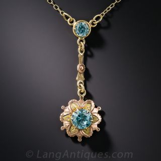 Vintage Zircon Pendant 