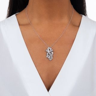 Diamond Treble Clef Pendant