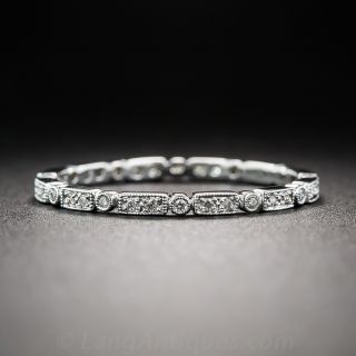 White Gold Micro Diamond Wedding Band