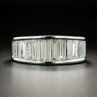 Wide Baguette Diamond Band - 2