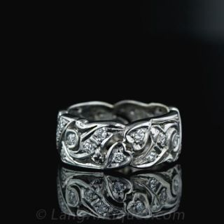 Wide Diamond Band