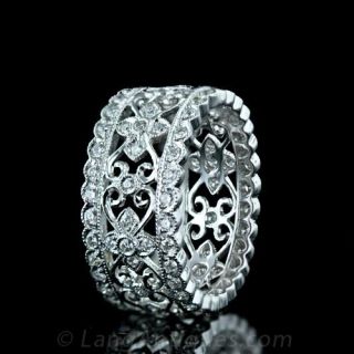 Wide Diamond Eternity Band Main View