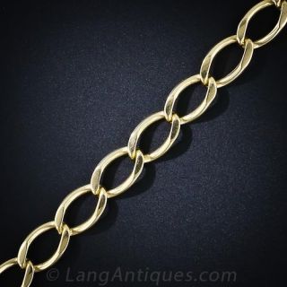 Wide, Open Curb Link Bracelet