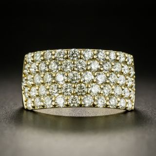 Wide Pavé Diamond Band - 2