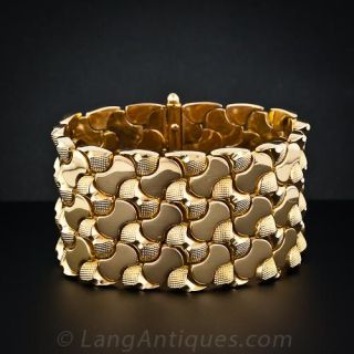 Wide Retro Link Bracelet  - 1