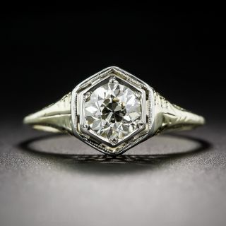 Yellow Gold Art Deco Diamond Ring