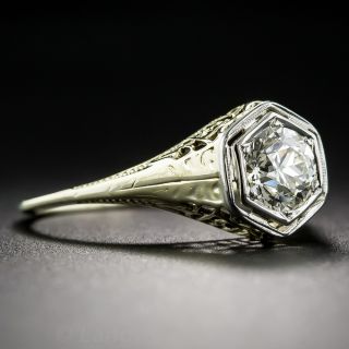 Yellow Gold Art Deco Diamond Ring