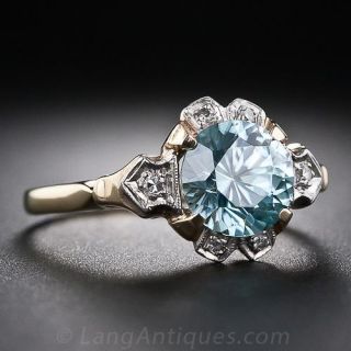 Zircon and Diamond Ring