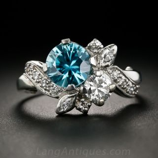 Zircon Diamond Cocktail Ring