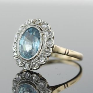 Zircon Diamond Ring, Circa 1900