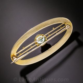 Zircon Elipse Brooch