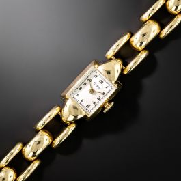 Cartier Retro Gold Link Watch