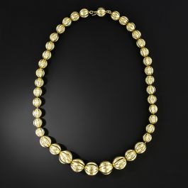 traditional gold beads necklace