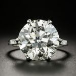 3.46 Carat Edwardian Carré (Square-Cut) Diamond Ring