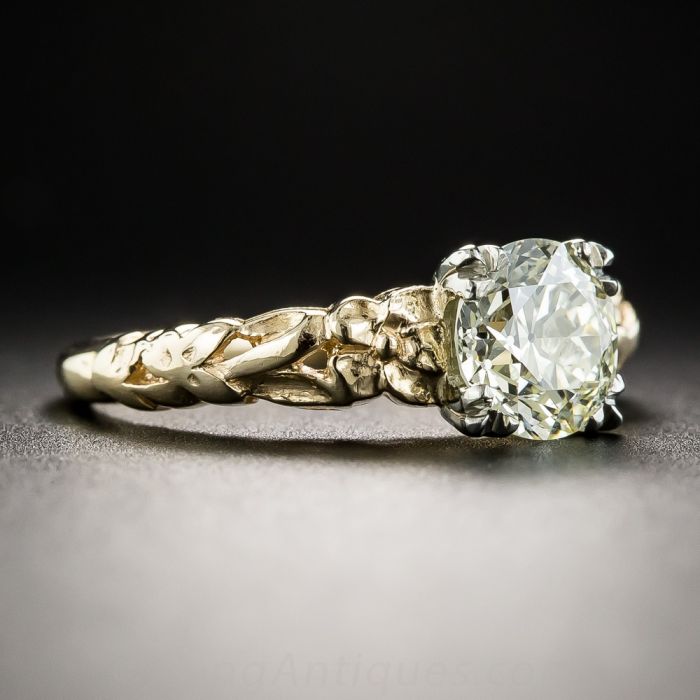 1.18 Carat Vintage Orange Blossom Engagement Ring