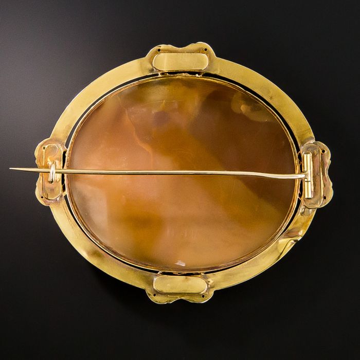 18K Victorian Mythological Shell Cameo